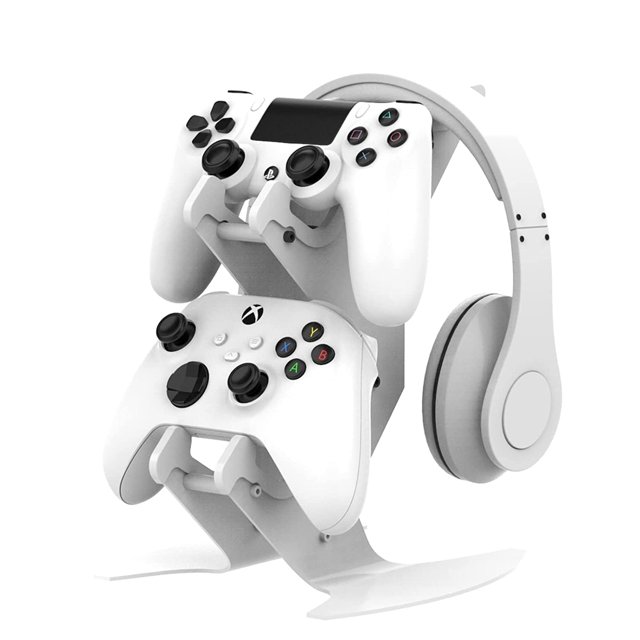 Controller Stand, Gaming Headset Stand For PS5/PS4/Xbox Series X S/Xbox One/Nintendo Switch/Headset Aluminum Metal Stand Universal Gamepad Game Controller Accessories