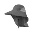 thumbnail image 4 of Wide Brim Bucket Hat Polyester Fisherman Visor for Vocation Outdoors Fishing Style C Dark Gray, 4 of 8