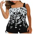thumbnail image 1 of Women Plus Size Tankini Swimsuits Two Piece Swim Top Shorts Tummy Control Bathing Suits Swimwear, 1 of 7