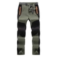 thumbnail image 1 of Lovzfmll Pantalon de Randonnée pour Homme Résistant à l'Eau à Séchage Rapide, Couleur Unie avec Poches Sport Contrastantes pour Sentier et Escalade Vert Armée, m, 1 of 2