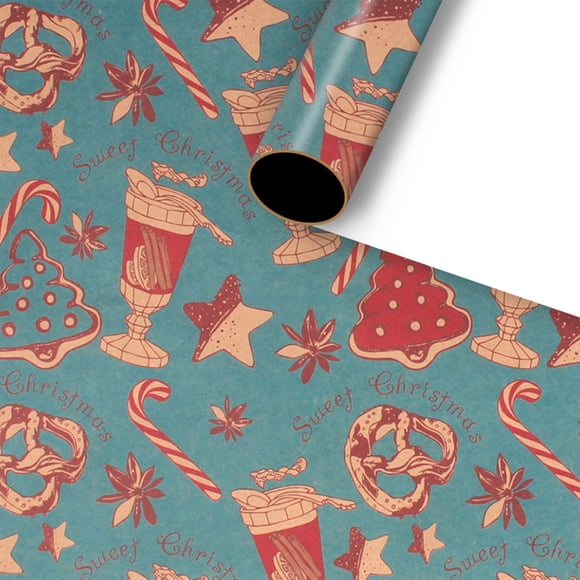 Décorations de Noëlpapier d'Emballage Cadeaupapier Kraft Papier d'Emballage Papier Cadeau de Noël Papier Cadeau Papier Floral Vintage Papier d'Emballageétui d'Emballage