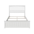 thumbnail image 3 of Mission Lit Plateforme Grand en Bois avec Pied de Lit Assorti, Blanc, 3 of 10
