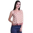 thumbnail image 2 of Moomaya Printed Womens Spaghetti Strap Crop Top Cami Summer Tops, 2 of 5