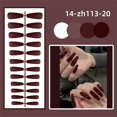 thumbnail image 1 of Glossy Press On Nails Long Square Fake Nails Elegant 24Pcs лн [ζ √| Y9R5, 1 of 1