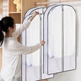 thumbnail image 2 of Birdeem Garment Bag Suit Bag for Closet Storage and Travel Foldable Garment Bag with Two Transparent Window for Hanging Clothes Travel Suit Bag for Suits Skirts Jacket, 2 of 12