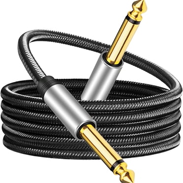 Guitar Cable Instrument Cable 1/4inch cable Stereo Audio Cable jack for Electric 1.8M