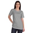 thumbnail image 1 of Inkmeso Womens Basic Crewneck Tshirt Short Sleeve Regular Fit Long Tee Workout Top, 1 of 8