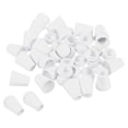 thumbnail image 1 of Unique Bargains Butée à Cloche, Verrou de Corde pour Sac à Cordon, Blanc, Lot de 50, 1 of 5