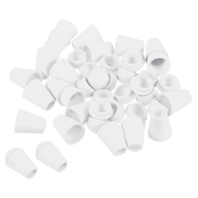Unique Bargains Butée à Cloche, Verrou de Corde pour Sac à Cordon, Blanc, Lot de 50