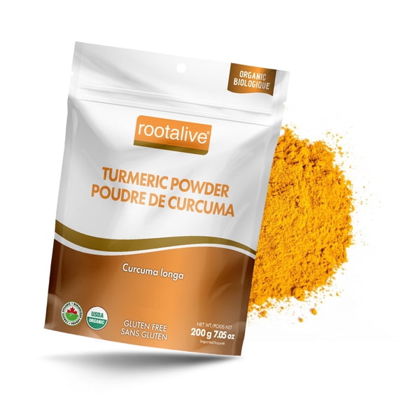 Rootalive Organic Turmeric Powder 200g, Curcumin Powder & A Culinary Spice, Vegetarian, Sugar-Free, Gluten-Free