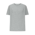 thumbnail image 4 of FAIWAD Womens Short Sleeve Tops Summer Round Neck Short Sleeve Plus Size T Shirts Causal Beach Vacation Basic Tees, 4 of 6