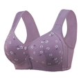 thumbnail image 2 of Women's Sexy Lace Front - Button Underwire Bra - Adjustable Shoulder Strap, Shaping Cup, Comfortable, Plus - Size Options, Hand Wash, 2 of 5