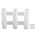 thumbnail image 2 of Support de Canne à Pêche, Support Étanche pour Canne à Pêche à 3 Tubes avec 4 Vis pour Kayak Noir,Blanc, 2 of 7