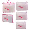 thumbnail image 2 of GROWTH TANK 5 Set Travel Storage Bags Multi-functional Clothing Sorting Packages,Travel Packing Pouches, Luggage Organizer Pouch - Grey, 2 of 5