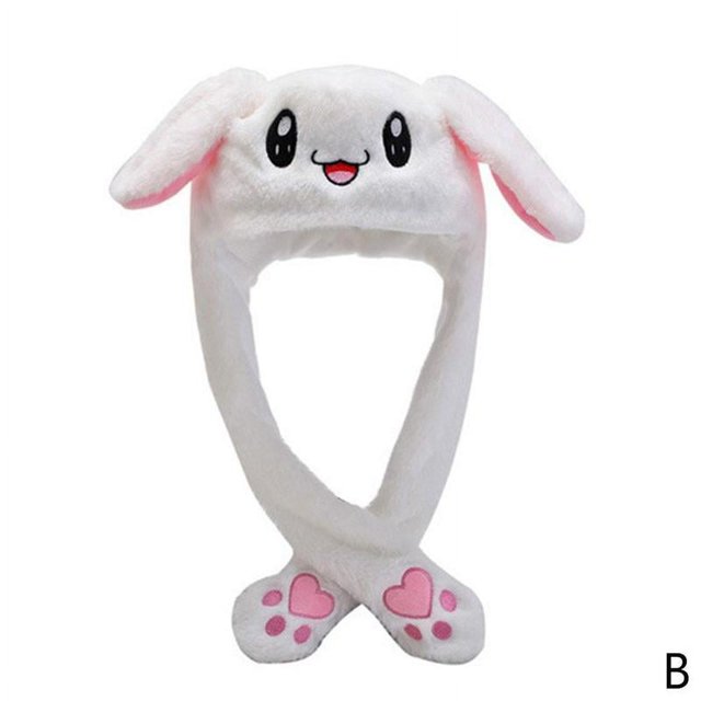 Plush Rabbit Bunny Hat Animals Ear Moving Jumping Hat Hat Animal Ear Best Q0P4