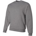 thumbnail image 3 of Jerzees Mens NuBlend Super Sweats Crew Sweatshirt, 3X, Oxford, 3 of 6