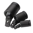 thumbnail image 3 of Lefu 3pcs 1/2 Impact Universal Joint Set 360 Degree Air Impact Wobble Socket Adapter, 3 of 8