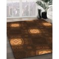 thumbnail image 3 of Ahgly Tapis Rectangulaire Lavable en Machine Intérieur Transitionnel Acajou Brun, 8 Pieds x 12 Pieds, 3 of 7