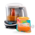 thumbnail image 1 of Baby Brezza One Step Baby Food Maker Deluxe, with Pouch + Funnel System - White, 1 of 8