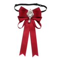 thumbnail image 4 of lionlar Nœud Papillon pour Femmes pour Dames, Fille, Ruban de Cou Ajustable pour Chemise, Nœud de Cou Polyvalent Rouge Foncé, 4 of 9