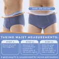 thumbnail image 2 of Wearever Men's Incontinence Underwear Washable Bladder Control Briefs, 3-Pack, 2 of 10