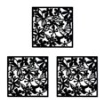 thumbnail image 3 of ZheElen 4piece Lightweight Hanging Divider Screens For Versatile Space Foldable Black Butterflies 3Set, 3 of 6