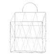 thumbnail image 1 of Nordic Newspaper Book Sundries Organizer Desktop Wall Mount Iron Storage Basket, 1 of 6