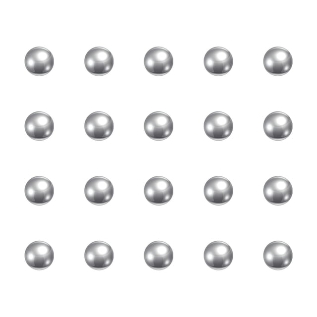 Unique Bargains Billes de Roulement en Acier Chromé 2,5 mm G5 Précision, Lot de 30