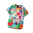 thumbnail image 4 of Lipstore Kids Art Smock Children Artist Painting Apron for Art Class Drawing Handwork Green S, 4 of 8