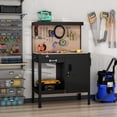 thumbnail image 2 of HOMCOM Établi de Garage avec Tiroir de Rangement, Panneau Perforé, Armoire Verrouillable, 2 of 10
