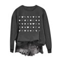 thumbnail image 2 of Meichang Valentines Day Chemises Femmes Chandail en Molleton Graphique Cœur d'Amour Chandails en Molleton de Vacances Col Rond Chandails en Molleton Décontractés Manches Longues Cadeaux de la Saint-Valentin Chandail Chandails en Molleton Liquidation de Printemps, 2 of 4