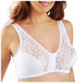 thumbnail image 1 of Kcodviy Front Buckle Sports Bra Molded Cup Sports Bra Plus Size Underwire Border Workout Bra Front Vest Lace Bra, 1 of 5