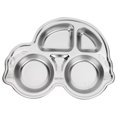thumbnail image 5 of 304 Stainless Steel Divided Food Plate Cartoon Shape Lunch Dinner Food Tray for Kids, 5 of 5