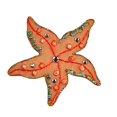 thumbnail image 1 of Altotux Orange Sea Starfish Rhinestone Self Adhesive Iron On Applique Patch, 1 of 1