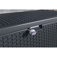 thumbnail image 2 of Suncast 73 gal. Resin Wicker Deck Box for Patio or Outdoor Use - Cyberspace, 2 of 5