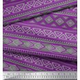 thumbnail image 3 of Soimoi Cotton Duck Fabric Aztec Geometric Printed Craft Fabric by The Yard 56 Inch Wide, 3 of 3