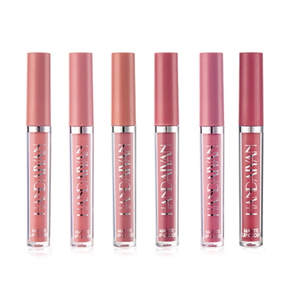 HANDAIYAN 6PCS Long-Lasting Matte Liquids Lipstick Women Portable Moisturizing Lip Gloss