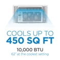 thumbnail image 3 of BLACK+DECKER BD10WT6 Window Air Conditioner with Remote Control, 10000 BTU, Cools Up to 450 Square Feet, White, 3 of 6