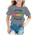 thumbnail image 1 of WEAIXIMIUNG T-Shirts pour Adolescentes T-Shirts pour Enfants Rentrée des Classes Graphique Manches Courtes Col Rond T-Shirt Lumineux et Confortable pour Garçons et Filles, 1 of 4