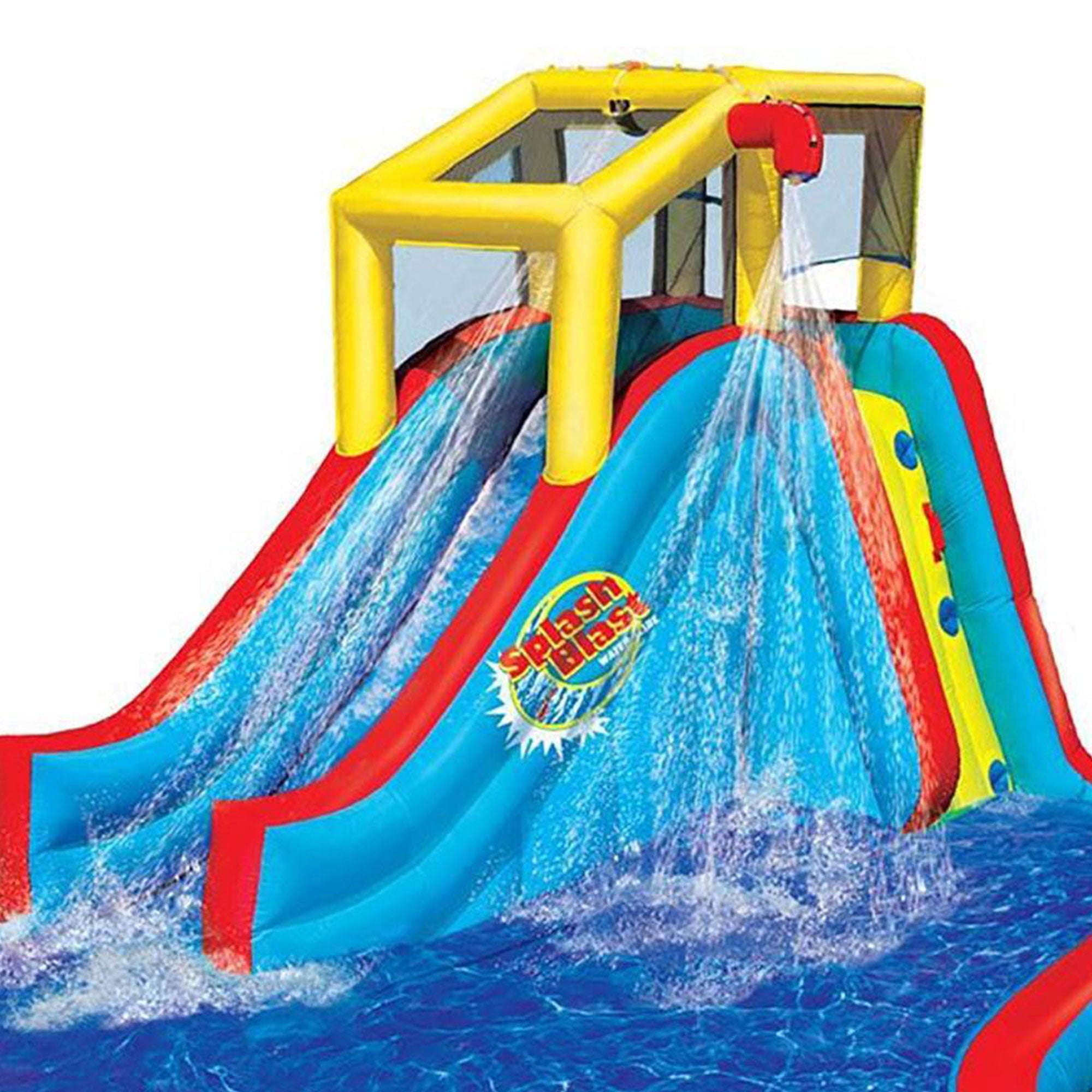 Banzai Slide N' Soak Inflatable Outdoor Kids Splash Pool Water