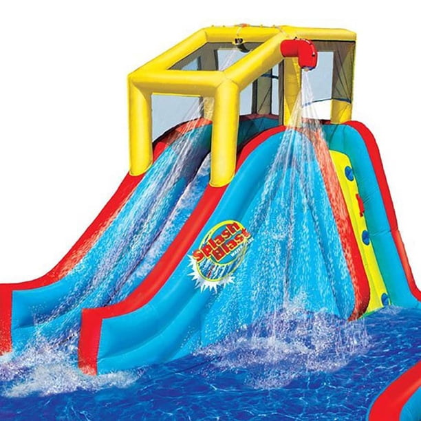 Toboggan Gonflable] Toboggan à Eau Gonflable avec Mur d'Escalade