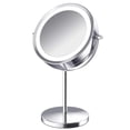 thumbnail image 2 of Makeup Mirror, 5X Magnification Double Sided Lighted Makeup Mirror with Stand, 360 Degree Rotation Cosmetic Mirror for Table Desk Counter Top Mirror Bathroom Vanity, 2 of 7