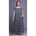 thumbnail image 3 of Bimba Robe de Nuit Imprimée pour Femmes en Rayonne Longue Maxi Robe de Sommeil Robe de Nuit, 3 of 4