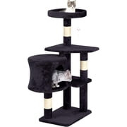 BestPet Cat Tree 36 Inch Tall Scratching Toy Activity Centre Cat Tower Condo Multi-Level Furniture Scratching Posts for Indoor Cats, Dark Gray