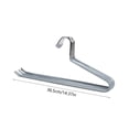 thumbnail image 3 of Z Shaped Pants Hanger | Heavy Duty Iron Clothes Rack | Non Slip, Space Saving Closet Storage Organizer | One-Side Opening Design | Traceless Anti-Slip | 36.5x14.5x1cm | Multi Use, Lasting, Wet or Dry, 3 of 6
