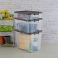 thumbnail image 2 of Sterilite 72 L Stacker Box, Durable Clear Plastic Storage Bin with Latch Lid, Dark Gray, 2 of 9