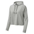 thumbnail image 1 of Gravity Threads Ladies Moisture Wick Crop Top Hoodie Pullover, Light Grey 2XL, 1 of 1