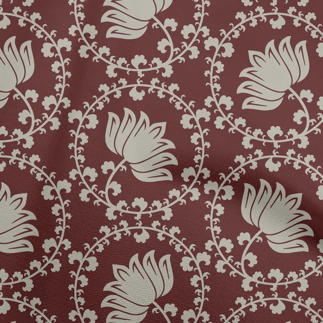 oneOone Cotton Flex Brown Fabric Asian Block Sewing Craft Projects Fabric Prints By Yard 40 Inch Wide