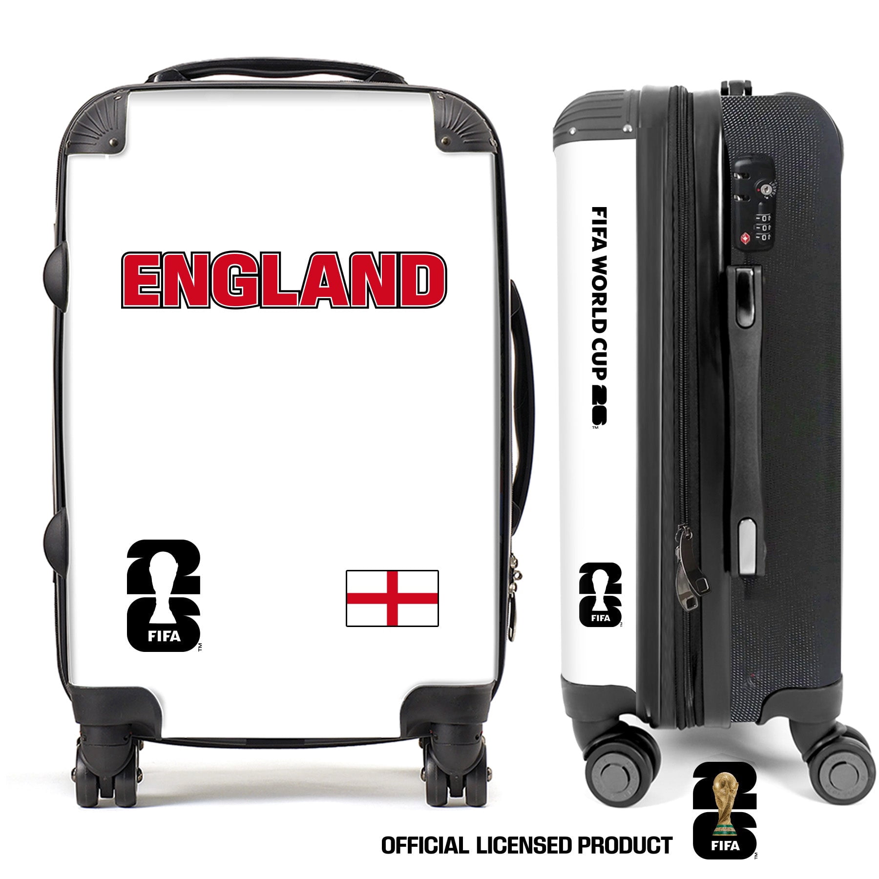 England2 FIFA World Cup 2026™ Carry On 20” Spinner Suitcase with TSA Lock