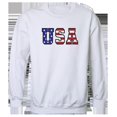 thumbnail image 1 of Rapid Dominance RS3-784-WHT-02 Sweat à Col Rond Graphique avec Texte de Drapeau, Blanc - Moyen, 1 of 1